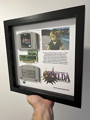 Zelda Majoras Mask Japan Release Nintendo 64 Frame Wall Art Collectable • $200