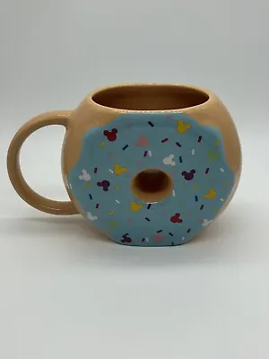 Disney Store Big Ceramic Donut Shaped Mug With Mickey Mouse Sprinkles • $17.46