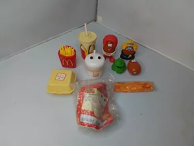 McDonald's Happy Meal Vintage Toys Lot Fun With Food 1988-1999 New Fisher Price • $37.50