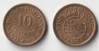 1961 Mozambique 10 Centavos Coin • $1.50