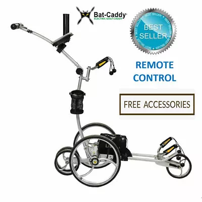 Silver Bat-Caddy X8R Adv SL Li Remote Powered Golf Cart+FREE Accessories • $1249.95