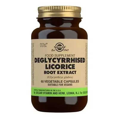 £10.69 • Buy Solgar Deglycerrized Licorice Root Extract 60 Vegetable Capsules