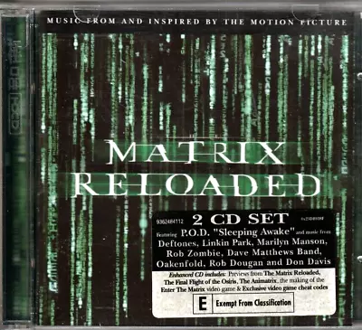 SOUNDTRACK - The Matrix Reloaded: The Album (2 CD/2003) LINKIN PARK/DEFTONES/POD • $11
