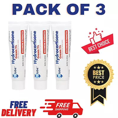 Hydrocortisone Cream 1% 1oz Anti-Itch (Compare To Cortizone-10) - 3 Pack • $9.49