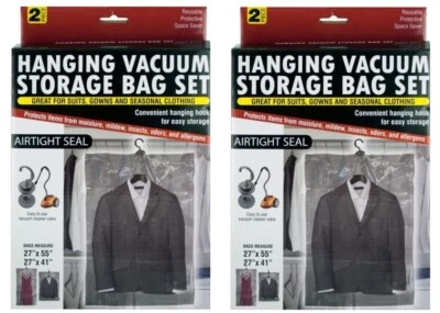 $12.95 • Buy Hanging Vaccum Storage Bags New In Box