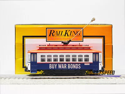 MTH RAILKING WAR BONDS BUMP N GO TROLLEY O GAUGE Transit Street Car 30-5217 NEW • $84.84