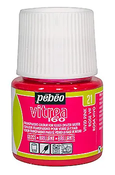 £6.15 • Buy Pebeo Vitrea 160 Permanent Glass Paint Glossy,Frosted,Shimmering 45ml Pots