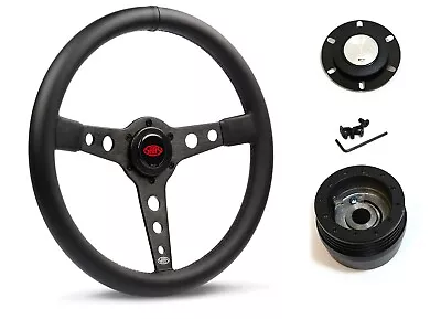 SAAS Steering Wheel SW616OS-BS & Boss For Mazda RX2 RX3 RX4 RX5 1970-1985 • $221