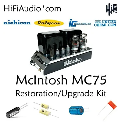 McIntosh MC75 Amplifier Restoration Recap Repair Service Rebuild Kit Fix • $145