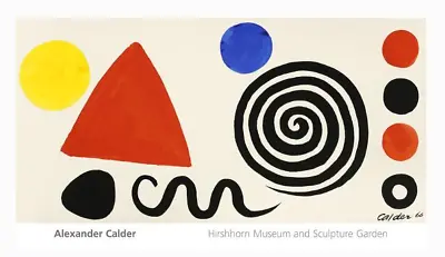 Abstraction 1966 By Alexander Calder Art Print Abstract Poster 18x32 • $39.95