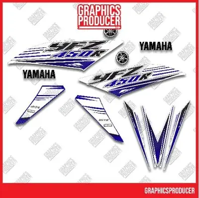 Yamaha Yfz450 Yfz 450R Redesign Decals 2016 Blue Model Graphics Kit Stickers Set • $125