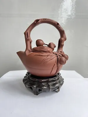 Chinese Yixing Zisha Clay Peach  Teapot • £40
