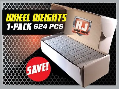 1 Box Wheel Weights 1/4 Oz Stick On Adhesive Tape 156 Oz 624 Pieces • $29.95