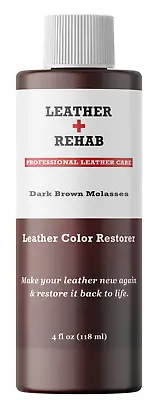 Leather Color Restorer Repair Couch Car Seat Sofa Furniture Dark Brown Molasses • $16.95