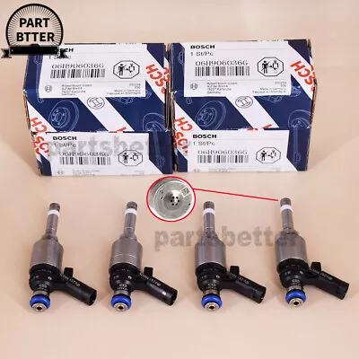 4 OEM NEW FUEL INJECTORS 06H906036G For BOSCH Golf Jetta AUDI A3 A4 A5 Q5 2.0T • $99.99