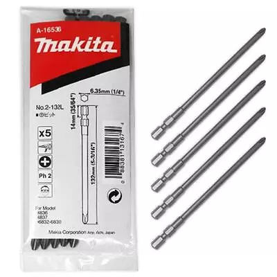 Makita 5 Pack Replacement Bits For Autofeed Screwdrivers A-16536 Suits DFR450X • $17.47