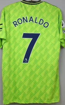 Manchester United Third Print Iron On For 22/23 Ronaldo Heat Press Patches Set • $39.99