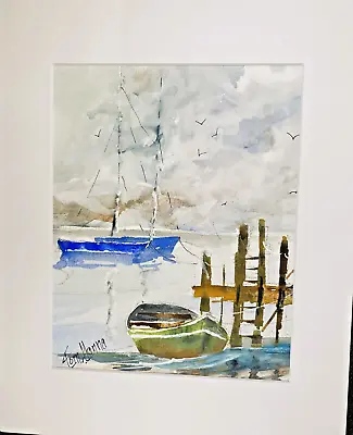 Original Signed  Watercolor Painting (Misty Cape Cod Morning ) Siged Tom Hanna • $89