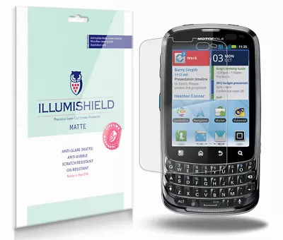 ILLumiShield Anti-Glare Screen Protector 3x For Motorola ADMIRAL XT603 (Sprint) • $10.95