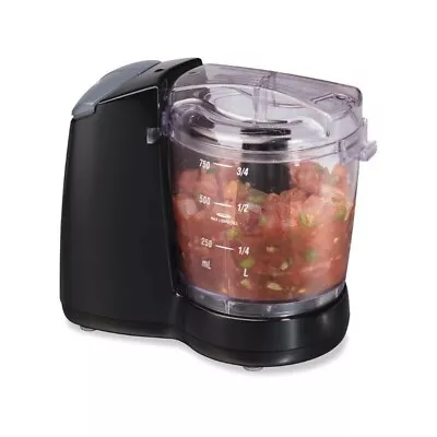 3 Cup Mini Versatile Food Chopper With Stainless Steel Blades Black • $22.96