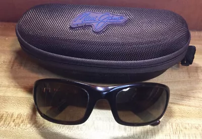 Maui Jim MJ103-10 Sunglasses Mens Wrap Stingray 55-22-129 Vintage Glass Lenses • $74.99