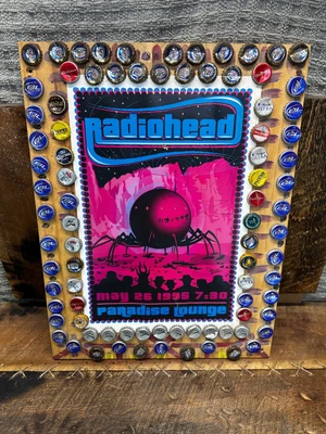 $129.99 • Buy VTG Radiohead Boston Paradise Lounge Concert Poster 1995 Artist Darren Grealish
