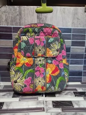 Vera Bradley Jazzy Blooms Campus Backpack • $25