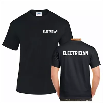£9.39 • Buy ELECTRICIAN Printed T Shirts Industrial Office Uniform Work Wear Summer Tee Top
