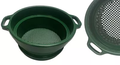 Sluice Monkey 1/4  Mesh/6  Deep Green Plastic Screen Stackable Sifting Pan • $29.88