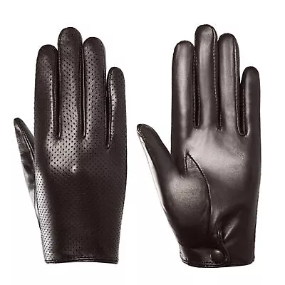 1 Pair Men Gloves Hollow Cold Resistant Outdoor Men Touch Screen Faux Sheepskin • $16.27