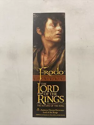 LOTR Return Of The King AOL Frodo Gandalf Bookmark • £3.86