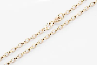 9ct Yellow Gold Oval Belcher Chain Width Of 0.22cm By Citerna • £97.71