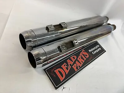 Harley 96-16 LA Choppers 3.5  Touring Slip-on Exhaust Mufflers Pipes FLHX FLTR • $185