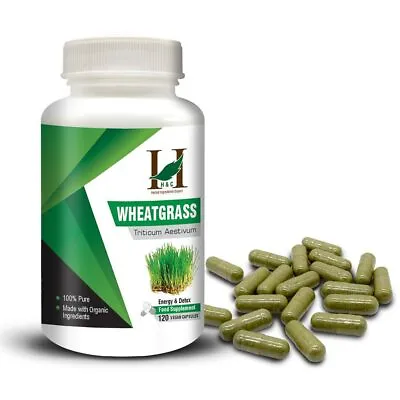 $10.80 • Buy H&C Herbal Ingredients Expert Wheat Grass Vegetarian 120 Capsules (450mg Each).