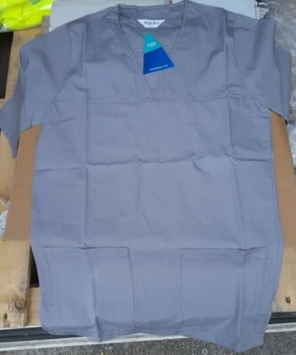 £6.29 • Buy New Alsicare Medical Scrubs Top  Healthcare Nurse Carer - Hospital Grey - Small