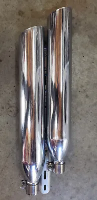 Victory Vegas 8 Hammer Exhaust Pipe Muffler Cans Chrome SILENCER • $102.25