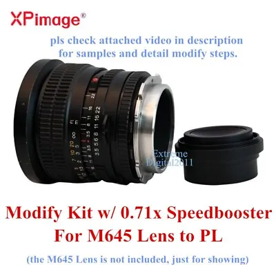 XPimage Modify Adapter 0.71x Speedbooster For Mamiya 645 Lens To ARRI PL Camera • $539