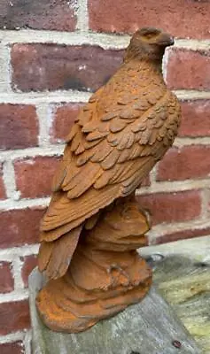 Rusty Cast Iron Eagle - Outdoor Garden / Indoor Sculpture - 4kg - 29cm High • £84.99