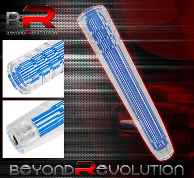 For Honda 300mm Clear 3D Style Long Extended Shift Knob Screw On Set Blue • $26.99