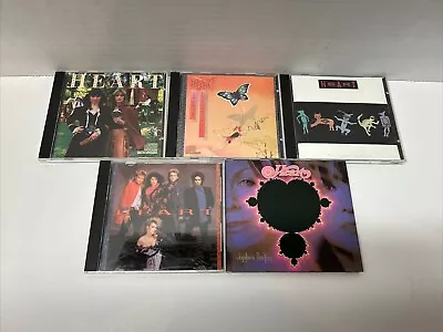 Lot Of 5 Heart CDs - Little Queen Dog & Butterfly Bad Animals Jupiter’s Darli • $19.99