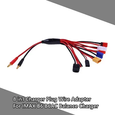 $14.56 • Buy 8 In1 Charger Plug Wire Adapter Cable Part For IMAX B6 B6AC Balance Charger✅