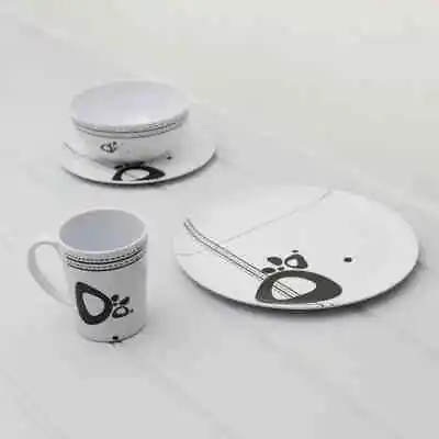 Melamine Dinner Set 16 Pieces Plates Bowl Mug 4 Person Caravan Camping • £24.99