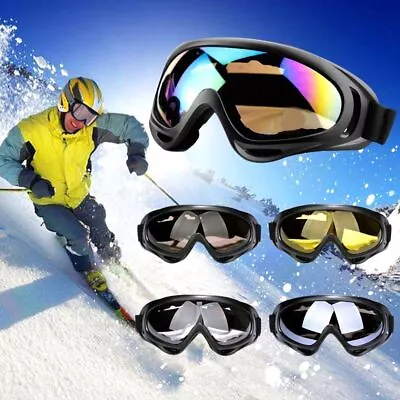 $11.99 • Buy Ski Snow Snowboard Anti-fog/UV Surfing For Adult Wind Dust Jet Goggles Sunglass