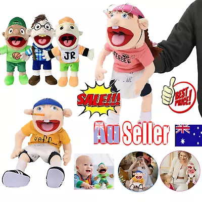 Jeffy Hand Puppet Cartoon Plush Toy Stuffed Doll Soft Figurine Kids Baby Gift • $27.96