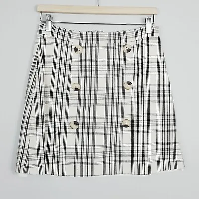 KOOKAI Womens Size EUR 40 Or 12 / US 8 Sawyer Checkered Skirt • $55