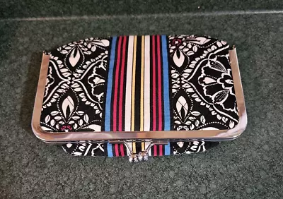 Vera Bradley Barcelona Kiss Lock Cosmetic Bagw/ Vinyl Liner • $4.99