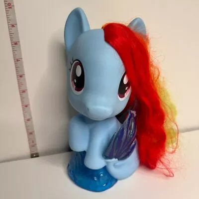 My Little Pony Rainbow Dash Styling Head Just Play 2016 Blue Rainbow Hair • $19.99