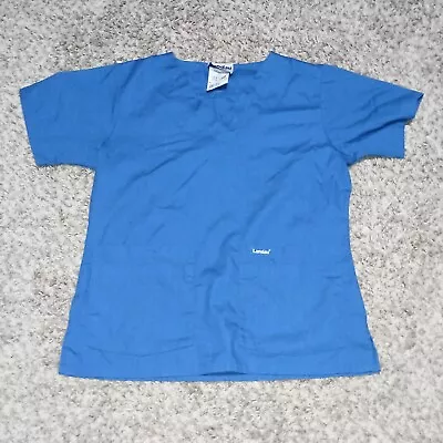 Women Landau Top Scrub Size Small Color Blue Nursing Hospital Medicine • $4.99