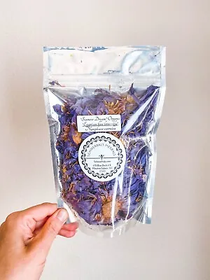 $10 • Buy Organic Egyptian Blue Lotus Lily Nymphaea Caerulea Flower - 1 Oz NEW!!