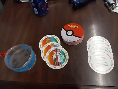 Vintage Pokémon Round Playing Cards With Carrying Case 1999 • $6.99